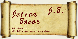 Jelica Basor vizit kartica